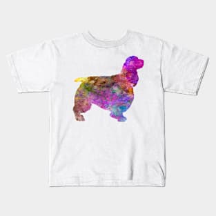 English Springer Spaniel  in watercolor Kids T-Shirt